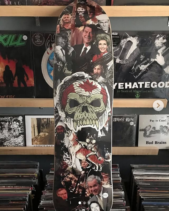 Dayglo Abortions Skateboard 8.25